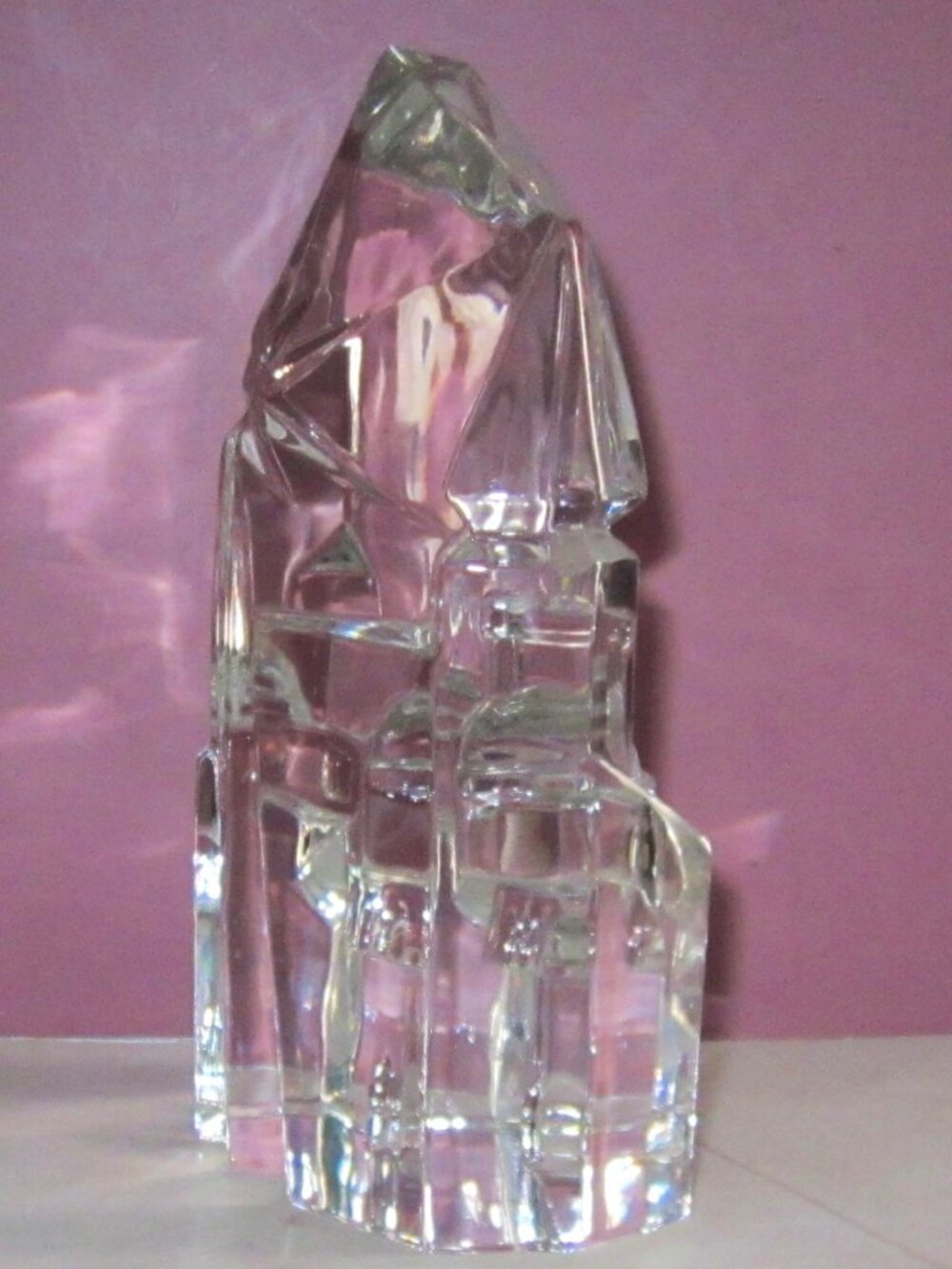 Avon Full Lead Crystal Bethlehem Nativity Sculpture Original Box Room Decor - Picture 7 of 10